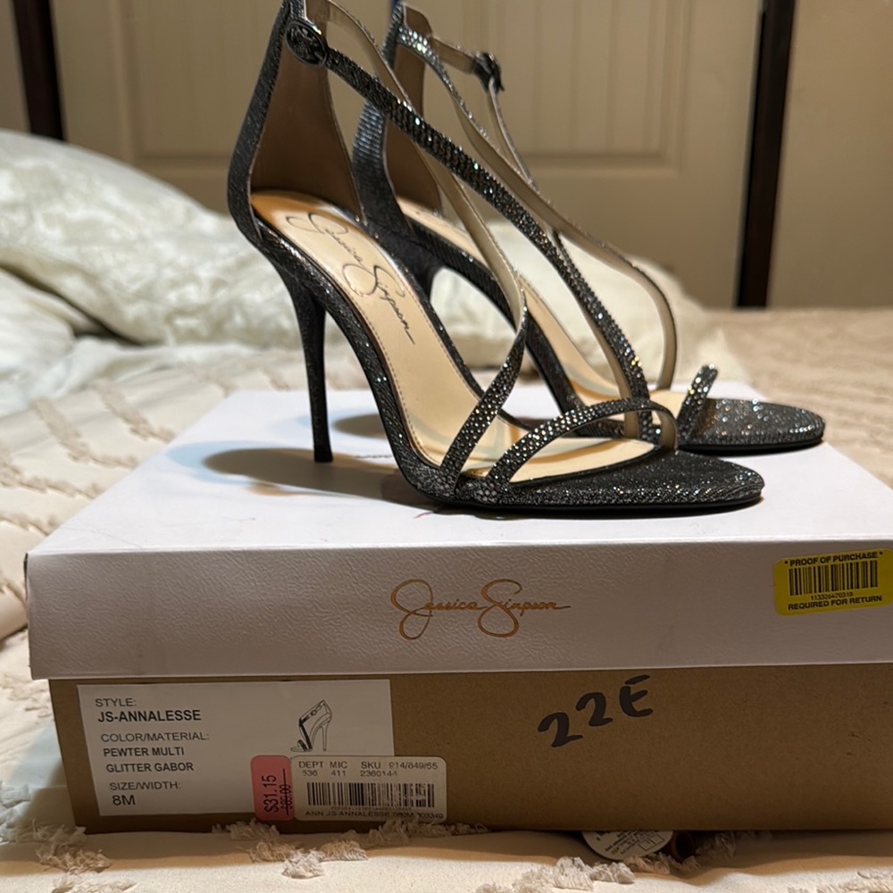 Jessica Simpson Glitter Multi Heels